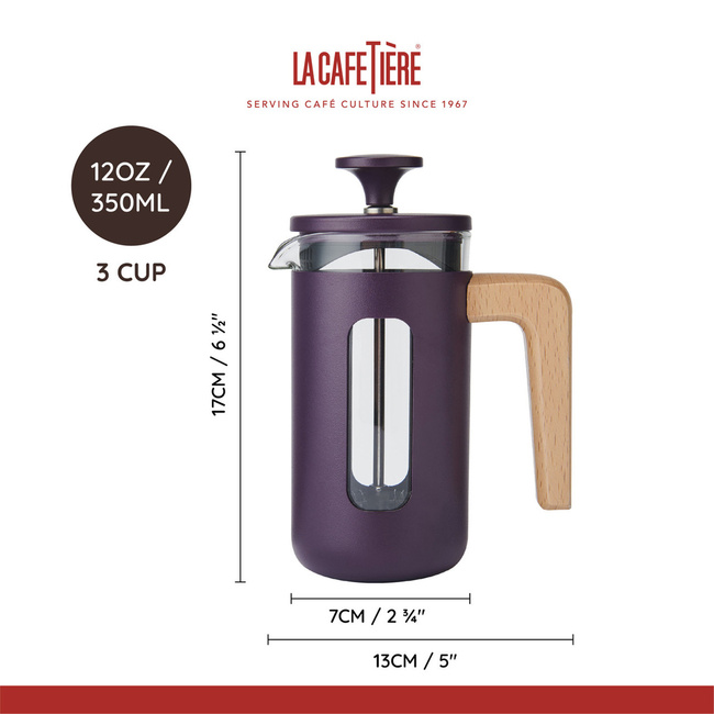 French Press Pisa 0,35 L Purple La Cafetière