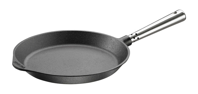 Patelnia żeliwna Skeppshult Professional 24 cm ze stalową rączką, do piekarnika