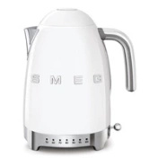 Smeg - Czajnik z regulacją Temp, biały Klf04wheu 50's Style