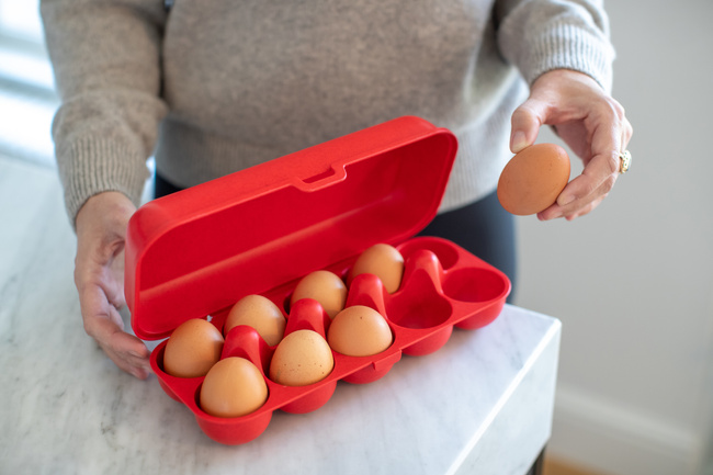 Pojemnik na jajka Eggs To Go org. Red - Koziol