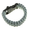 Survivalowa bransoletka Welde paracord Silver Camo z gwizdkiem, 22 cm