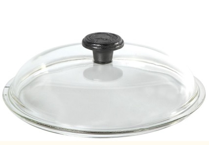 Pokrywka Szklana 17cm Z Żeliwnym Uchwytem - Skeppshult