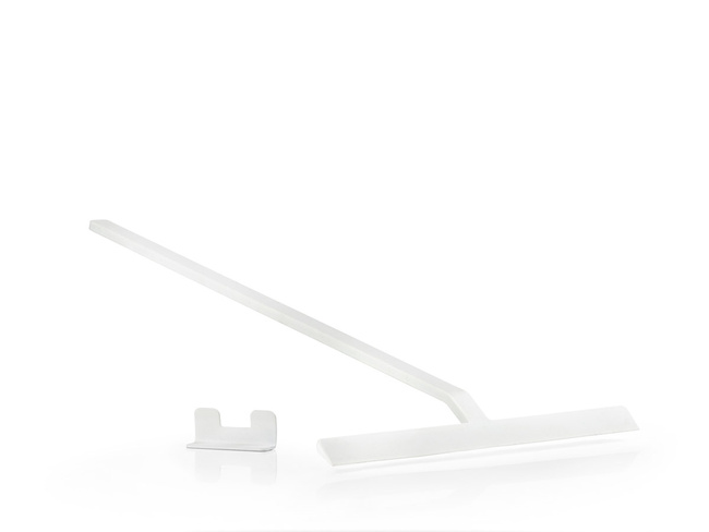 Ściągaczka łazienkowa Zone Denmark Rim White, 30 cm, z zaczepem ściennym