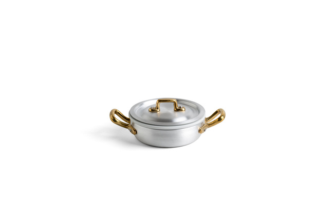 Mały garnek z dwoma uchwytami 12x6,2cm set mini - Marcato