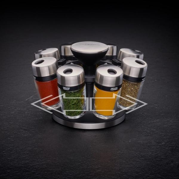 Przyprawnik- Karuzela Premium z 8 Przyprawami - Cole&Mason