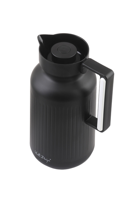 Termos Z Wkładem Szklanym Lungo 1L Czarny 9262 - Vialli Design