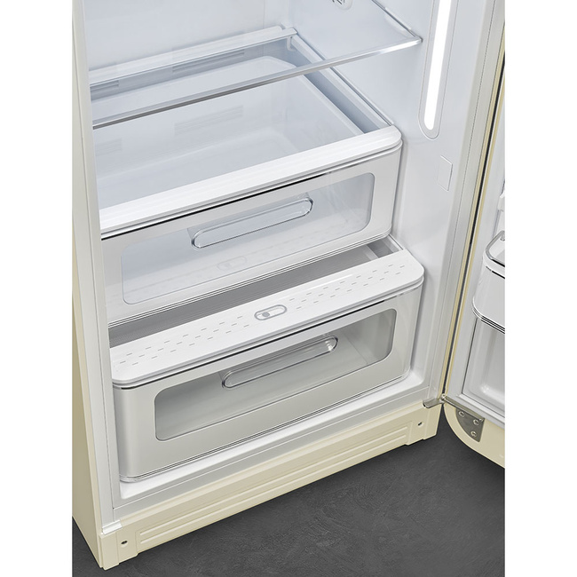 Smeg - Chłodziarko-zamrażarka wolnostojąca FAB28RCR6 50'S STYLE - Cream