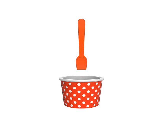 Miseczka Na Lody, Pomarańczowo-Biała - Zak!Designs