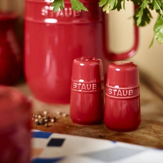 Zestaw do soli i pieprzu, czerwony - Staub