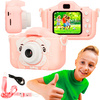 Extralink Kids Camera H28 Single Różowy - Aparat Cyfrowy - 1080p 30fps, Wyświetlacz 2.0"