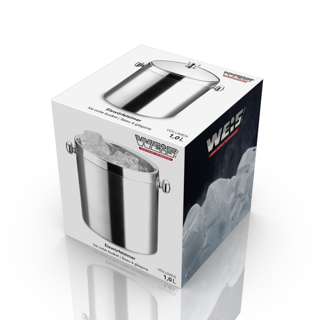 Pojemnik na lód + szczypce - Weis