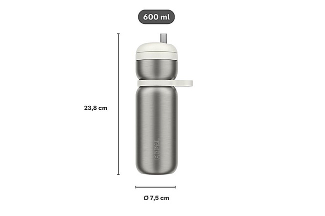 Butelka termiczna sportowa Mepal Twist Active 600 ml, Graphite Black