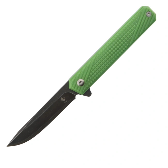 Nóż składany Womsi Wolf EDC, laminat S90V i 420, ostrze 8 cm, rękojeść G10 zielona