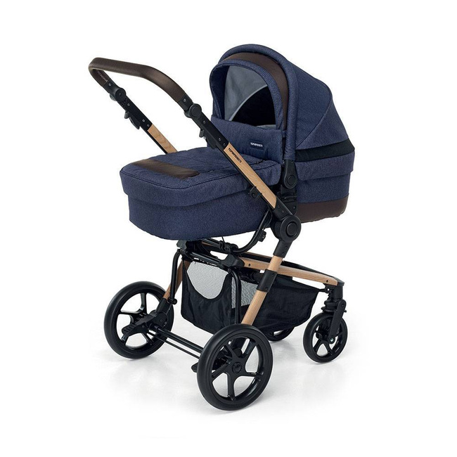 Wózek 3w1 Foppapedretti Iwood Jeans Granatowy