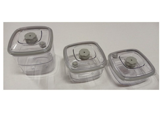 Wartmann pojemnik próżniowy 2l kwadratowy BPA-free 3-pozycyjny zawór mikrofalówka lodówka zamrażarka