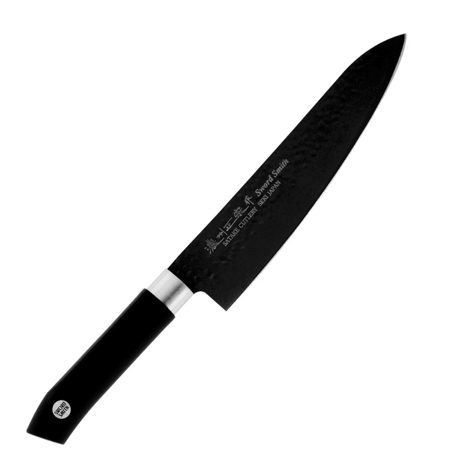 Nóż Szefa Kuchni Satake Swordsmith Black, Ostrze 21cm - Profesjonalne Narzędzie Kuchenne