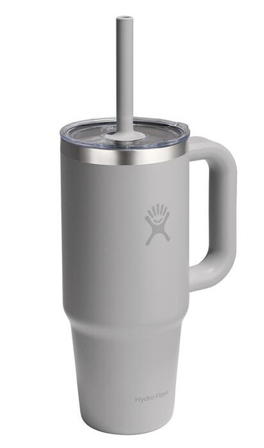 Kubek termiczny Hydro Flask Travel Tumbler 24 oz (710 ml) z uchwytem i słomką, Birch