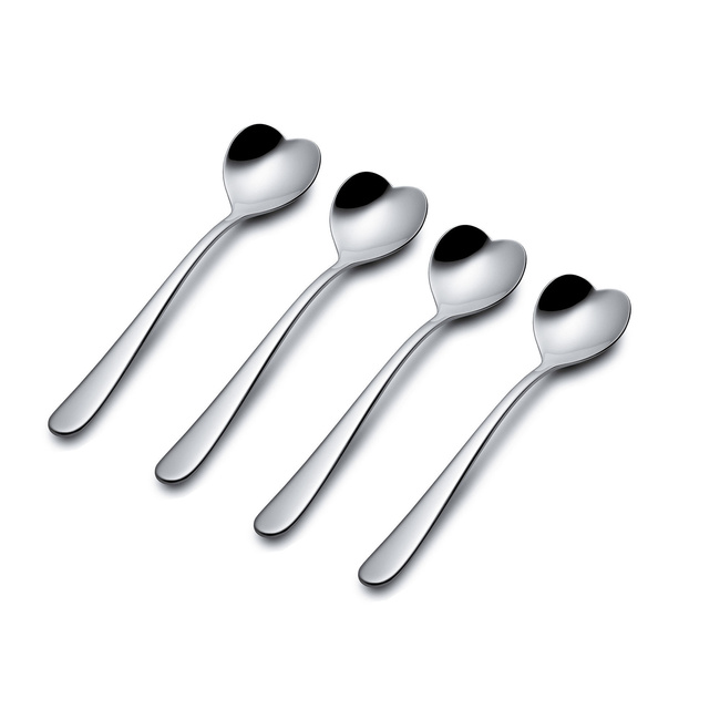 Zestaw 4 polerowanych łyżeczek do herbaty Alessi