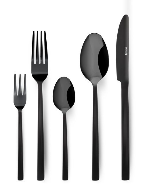 Łyżeczka do herbaty Piano Shiny 3 sztuki zawieszka - Kulig - black