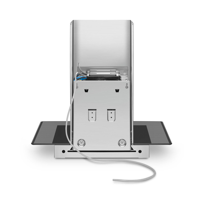 Smeg - Okap przyścienny, 60 cm, T-kształtny Universal Kbt600ve Stal nierdzewna + Szkło.