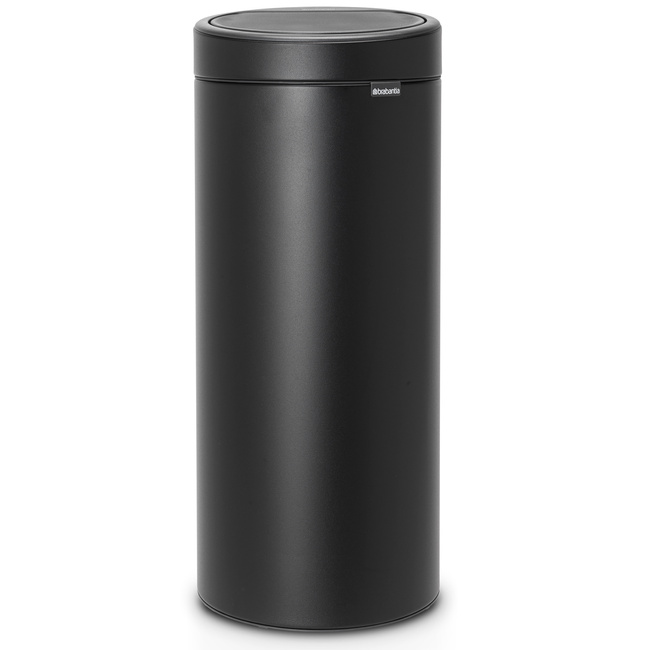 Kosz na śmieci Brabantia Touch Bin New 30 l, Mineral Matt Black