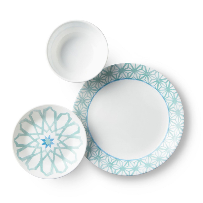 Zestaw Obiadowy Amalfi Verde 16 Elementów - Corelle