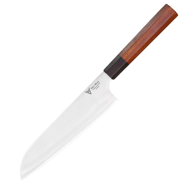 Dan Woo Tamahagane Santoku 19,5 cm - Nóż Szefa Kuchni 67 HRC