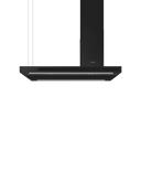 Smeg - Okap wyspowy, 120 cm, czarny mat Universal Klti12L4Mb Czarny mat