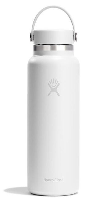 Butelka termiczna Hydro Flask 40 oz Wide Mouth z zakrętką Flex Cap, biała, 1,18 l