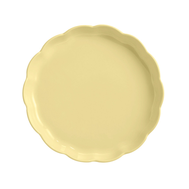 Emile Henry Naczynie do Tarty Madeleine Ø 31 cm Waniliowe Ceramiczne
