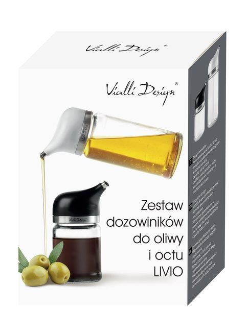 Zestaw 2 dozowników do oliwy i octu Livio 27527 - Vialli Design