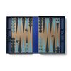 Backgammon Printworks Art of Backgammon Mirror, granatowo-miedziany