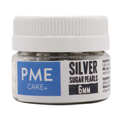 Pme Cukrowe Perełki Dekoracyjne 100 G 6 Mm, Srebrny
