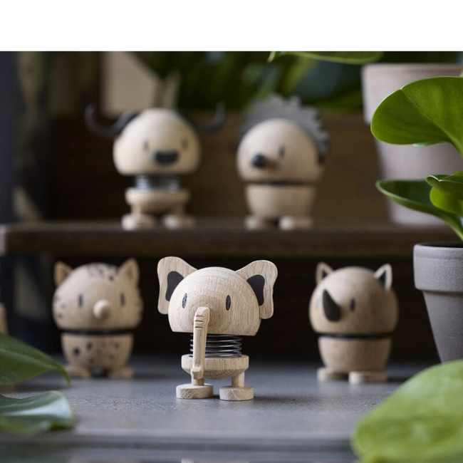 Figurka Hoptimist Buffalo S Oak 7 Cm Drewniana Sprężynująca Dekoracja Fsc