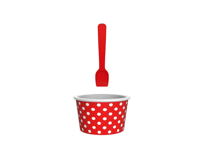 Miseczka Na Lody, Czerwono-Biała - Zak!Designs