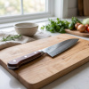 Suncraft Clad Nóż Santoku 16.7 cm ze Stali San Mai / AUS10, Rękojeść Pakka Wood