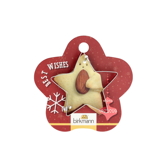 Foremka do wykrawania pierniczków Świąteczna Gwiazda 6,5 cm