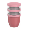 Lunchpot Mepal Ellipse 500 + 200 + 200 ml, pojemnik trzyczęściowy, Vivid Mauve