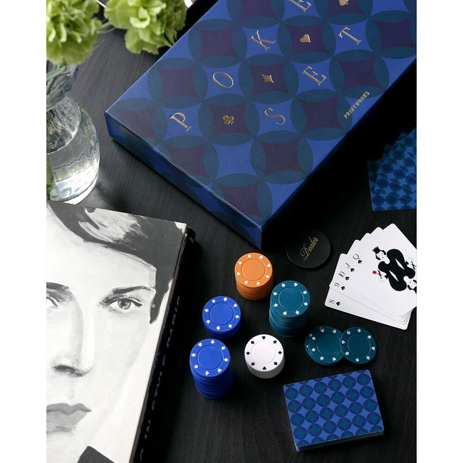 Zestaw do pokera Printworks Classic Art of Poker Diamonds, żetony i karty