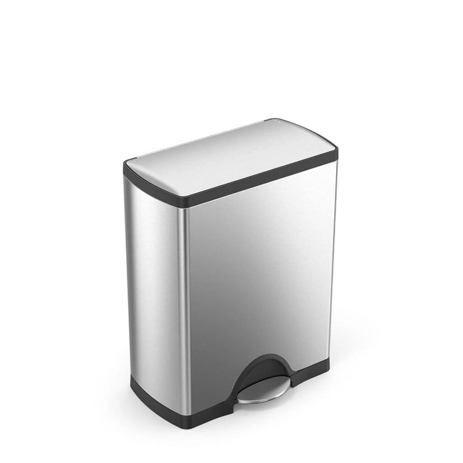 Kosz na śmieci 50l pedałowy Deluxe - stal FPP Simplehuman