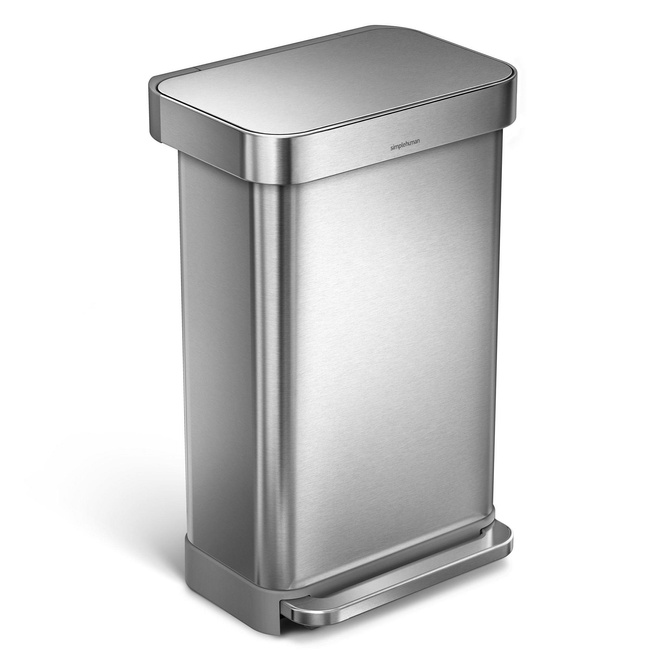 Kosz na śmieci 45L pedałowy Liner Pocket - stal FPP - Simplehuman