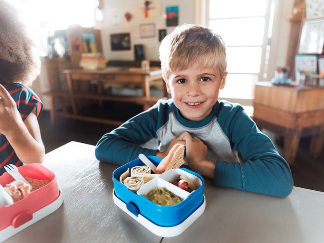 Zestaw dziecięcy bidon i lunchbox Campus Animal Friends - Mepal