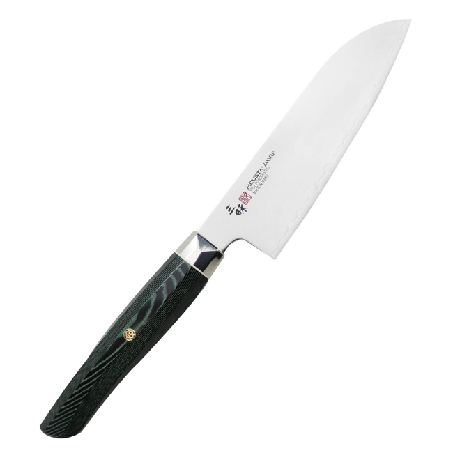 Nóż Ko-Santoku Mcusta Zanmai Green Revolution ZRG-1215G, stal SPG2, 15 cm