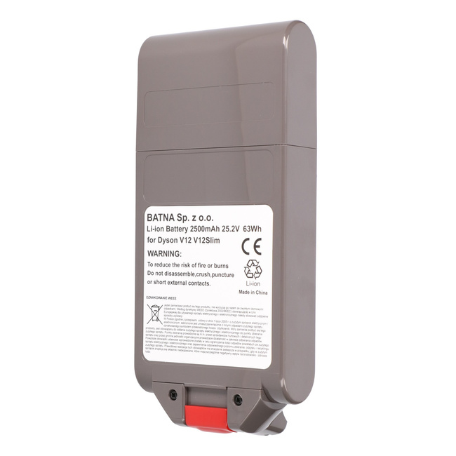 Extralink | Bateria, akumulator do odkurzacza, zamiennik dla Dyson V12 | 25.2v 2500mah