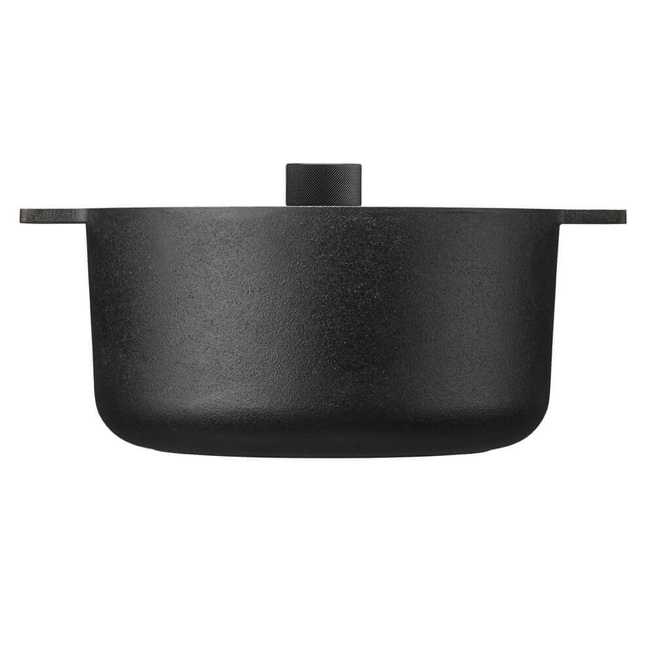Noir Garnek żeliwny z pokrywą - 5 ltr, Czarny - Skeppshult