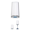 Kieliszki do szampana Trebonn SplitGlass, wąskie, niebieskie, 320 ml, 2 szt., bez nóżki