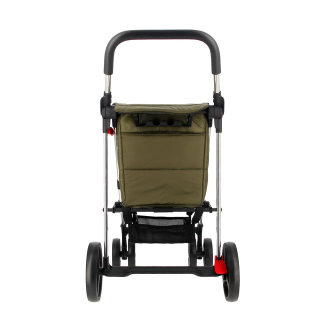Wózek na zakupy Rolser Basket Freno Polar 4B2, khaki, 4 koła, torba 58 l