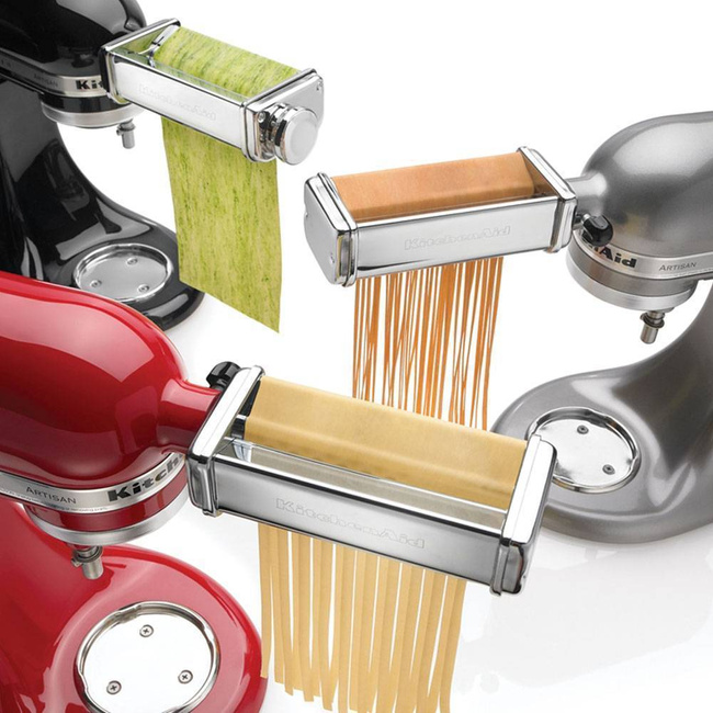 Zestaw do makaronu KitchenAid: wałkowarka i dwa wykrojniki 5KSMPRA do mikserów planetarnych