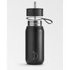 Termiczny kubek 2w1 ze słomką | 750ml | Czarny series 2 - Chillys bottles
