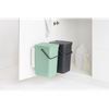 Kosz szafkowy Sort&Go 2x16l Jade Green/ Grey - Brabantia